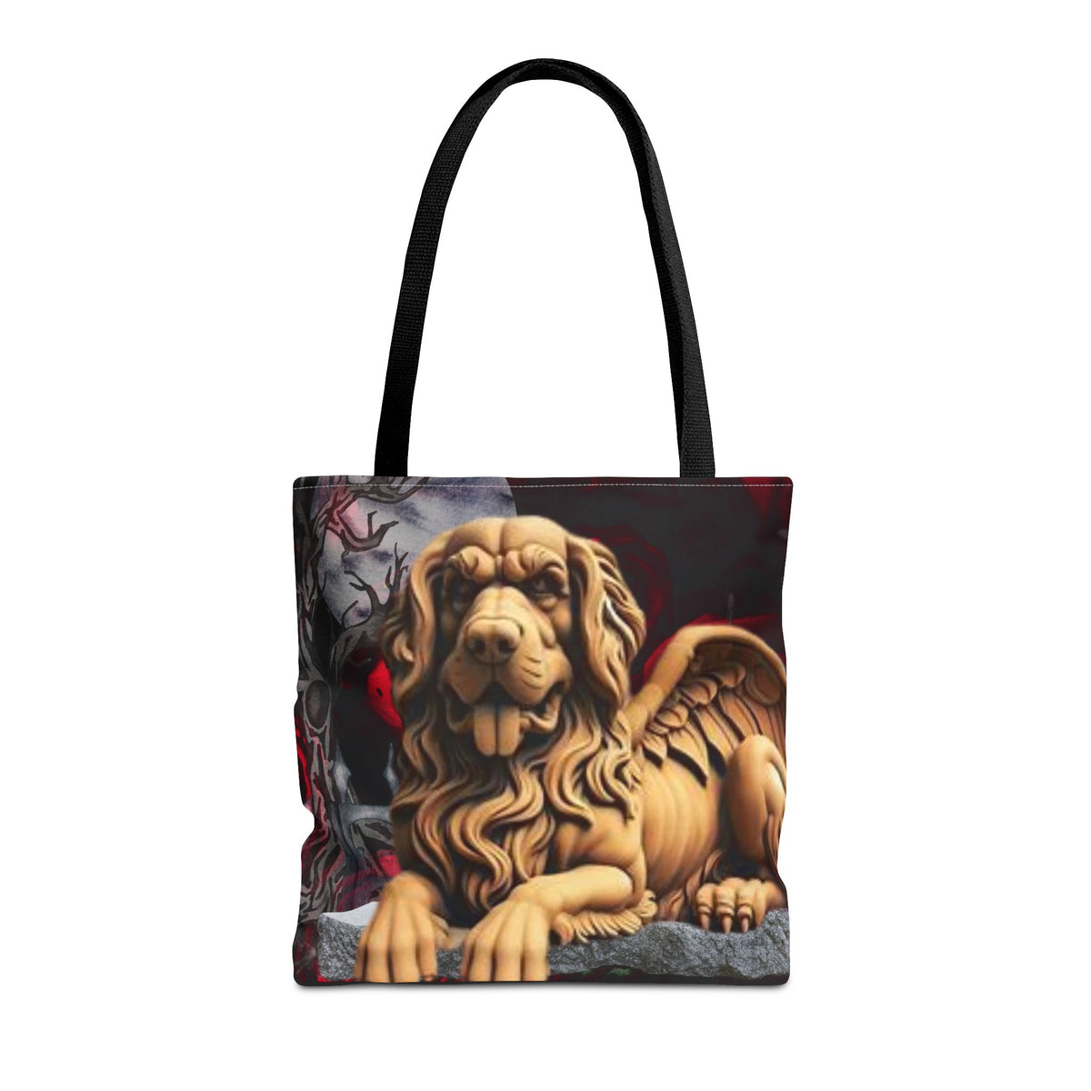 Golden Retriever Angelic Gargoyle Protector Tote Bag