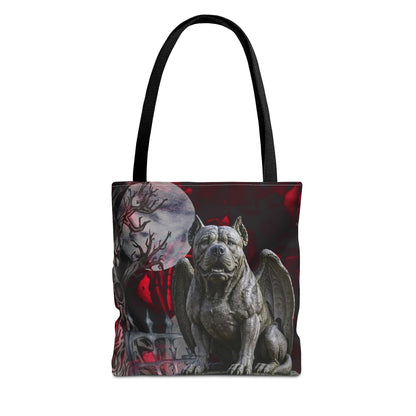 Pitbull Angelic Gargoyle Protector Tote Bag