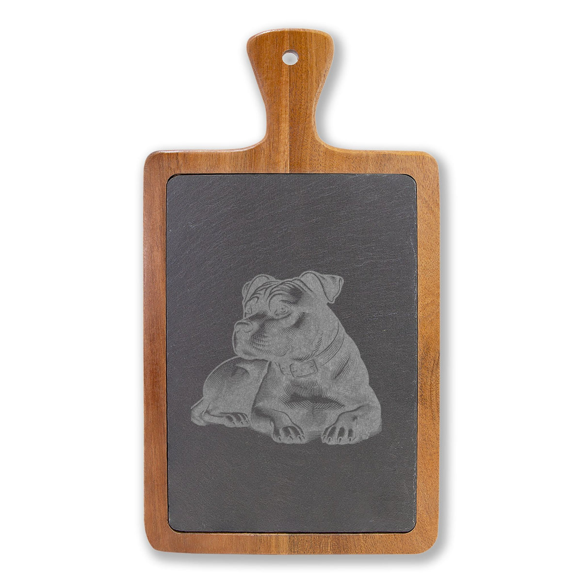 Pitbull Engraved Charcuterie Board, Dog Lover Cheese Board & Serving Platter