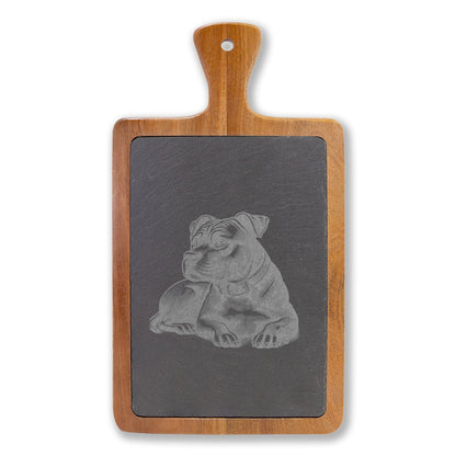 Pitbull Engraved Charcuterie Board, Dog Lover Cheese Board & Serving Platter