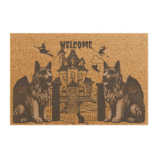 German Shepherd Guardian Angel Gargoyle Doormat