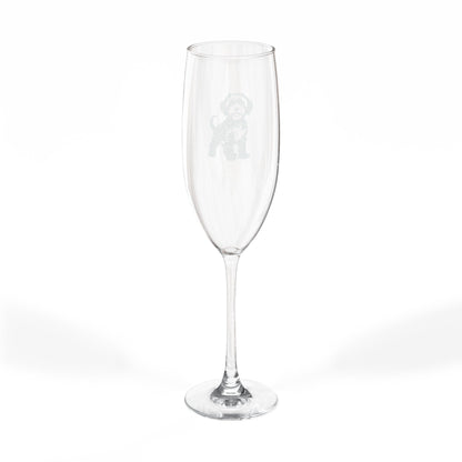 Doodle Engraved Champagne Flute