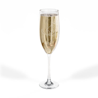 Golden Retriever Engraved Champagne Flute