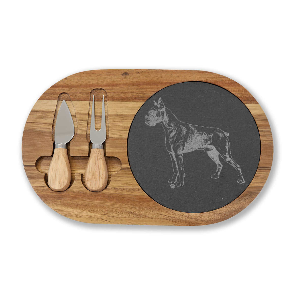 Boxer Engraved Charcuterie Board, Dog Lover Cheese Board & Serving Platter