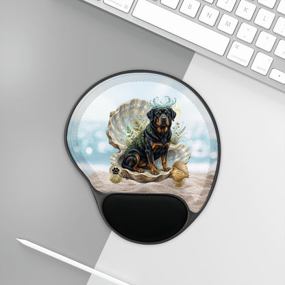 Luxury Cancer Zodiac Rottweiler Mouse Pad - Premium Water Element Office Desk Decor