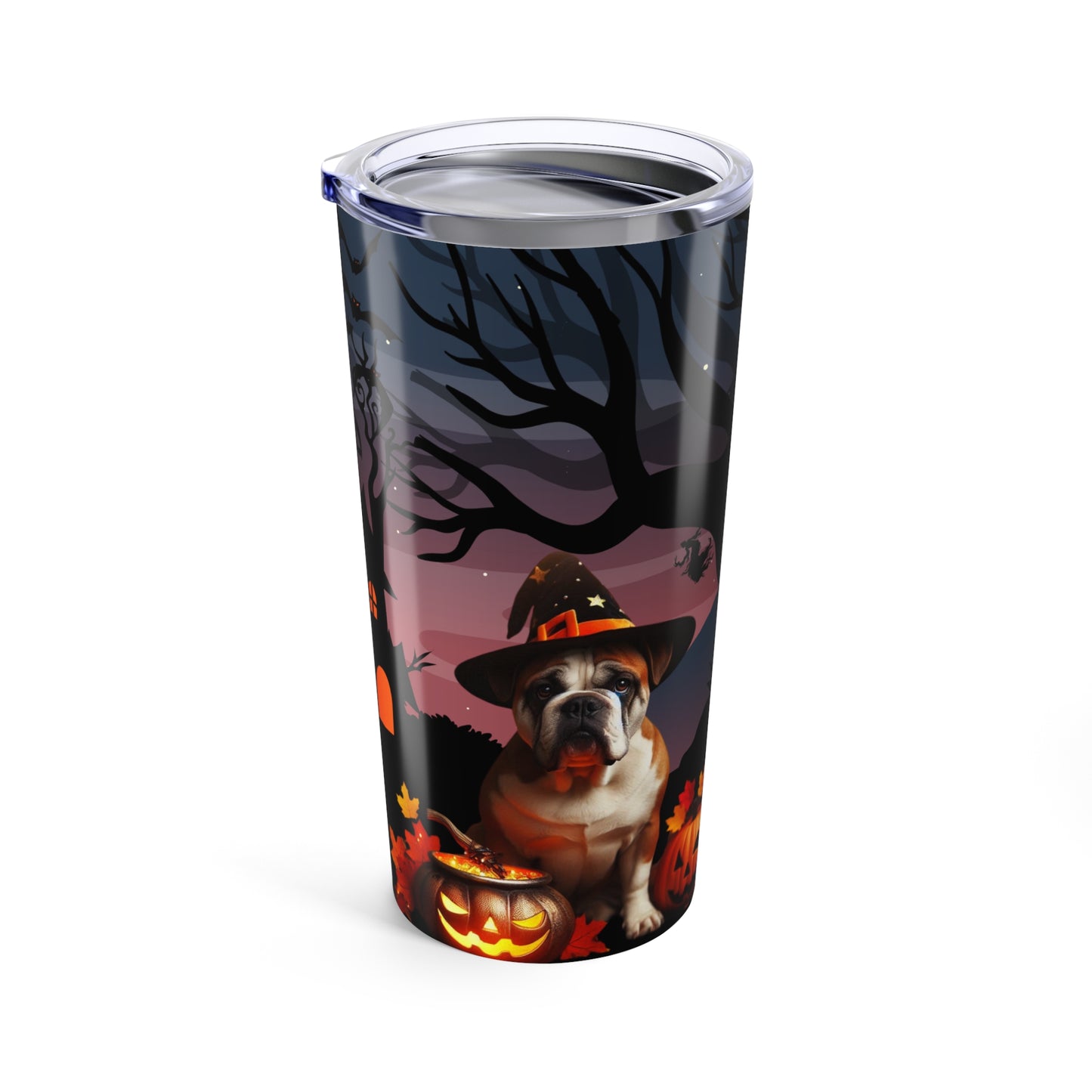 American Bulldog Halloween Tumbler 20oz