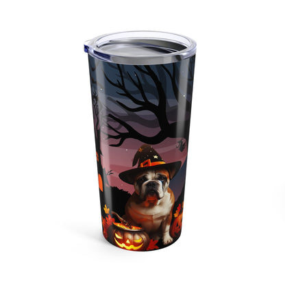 American Bulldog Halloween Tumbler 20oz
