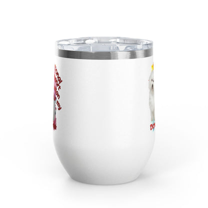 Emotional Support Human for my Bichon Frise Wine Tumbler