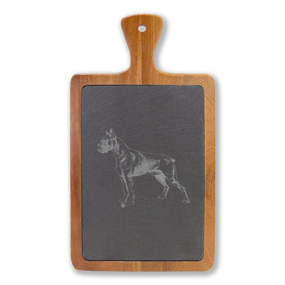 Boxer Engraved Charcuterie Board, Dog Lover Cheese Board & Serving Platter