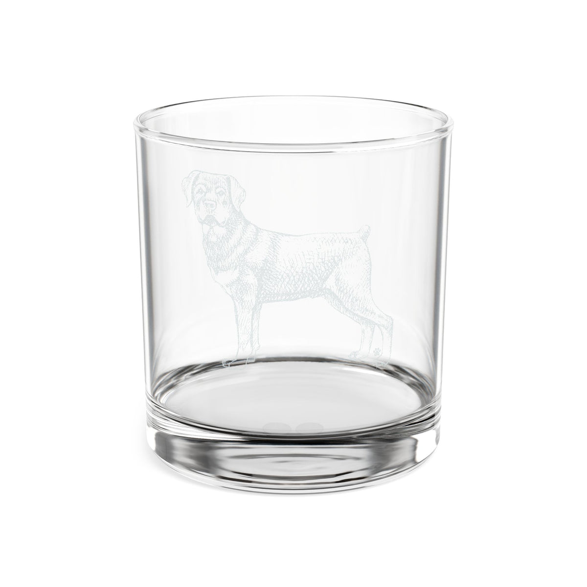 Rottweiler Engraved Whiskey Glass