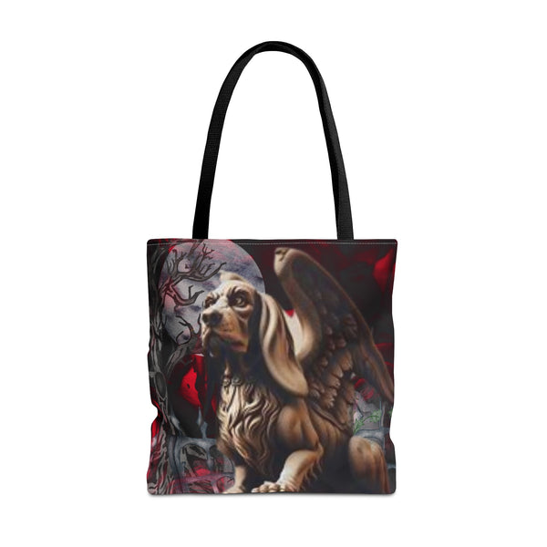 Dacshund Guardian Angel Gargoyle Tote Bag