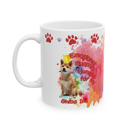 Emotional Support Human for my Shiba Inu Coffee Mug