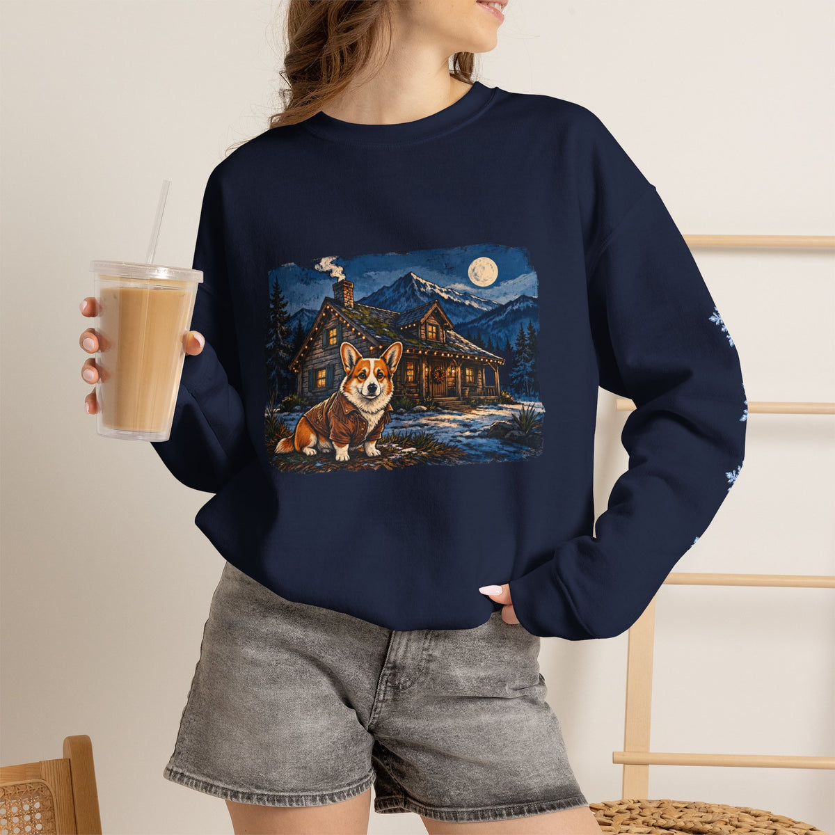 Corgi Smoky Mountain Christmas Sweatshirt