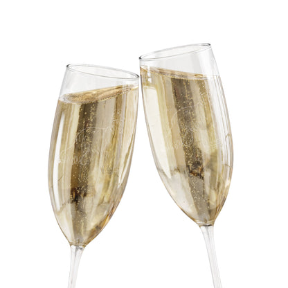 Afghan Hound  Engraved Champagne Flute
