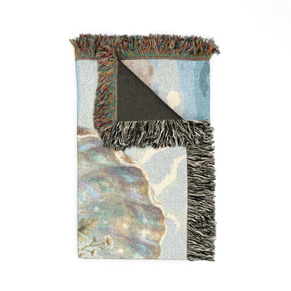 Luxury Cancer Zodiac Rottweiler Woven Blanket - Elegant Water Element Astrology Throw