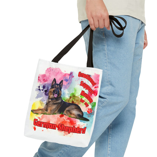 Emotional Support Human for my German Shepherd Totebag
