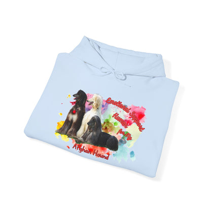 Afghan Hound Emotional Support Human Hooded Sweatshirt