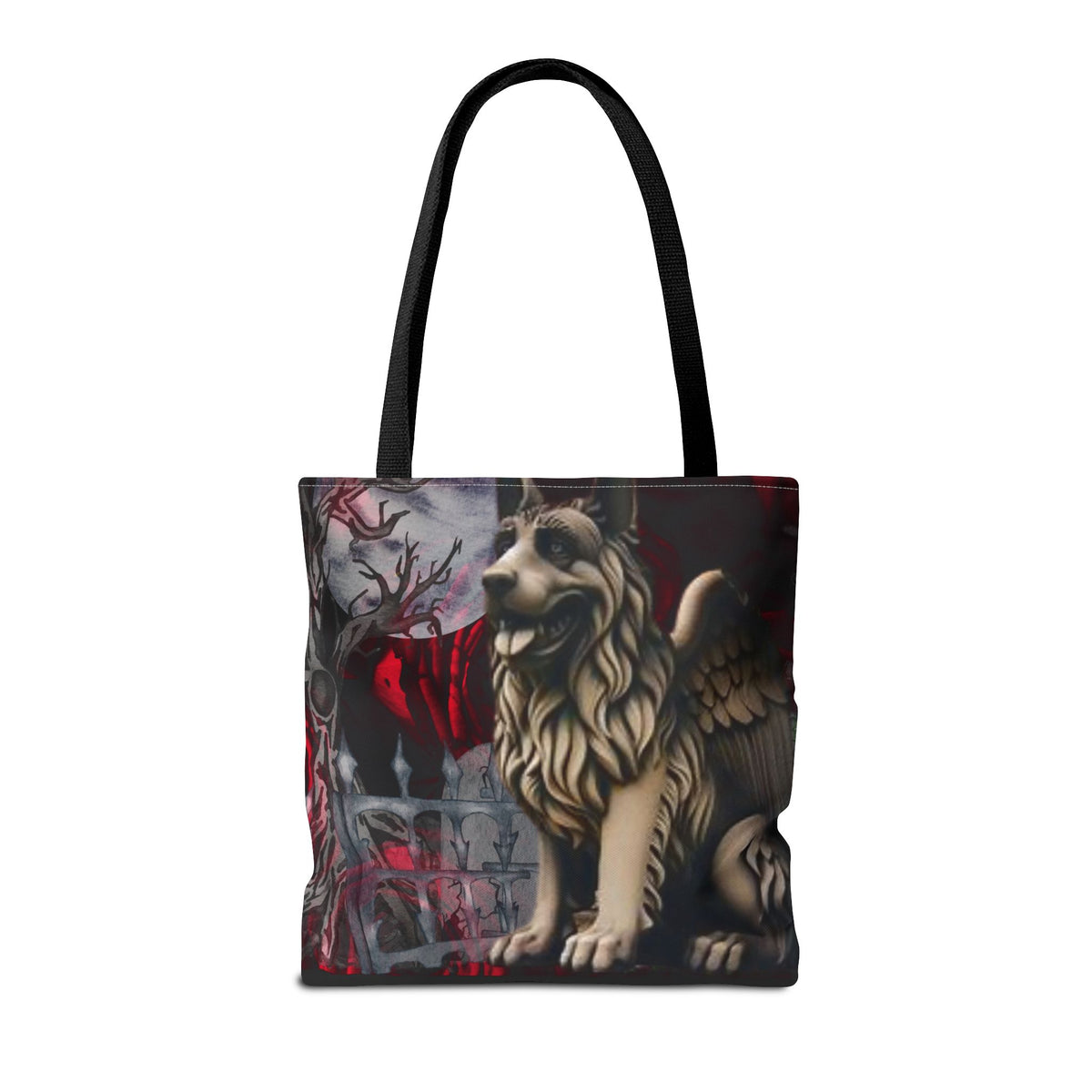 German Shepherd Gargoyle Tote Bag