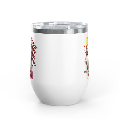 Emotional Support Human for My Beagle Wine Tumbler
