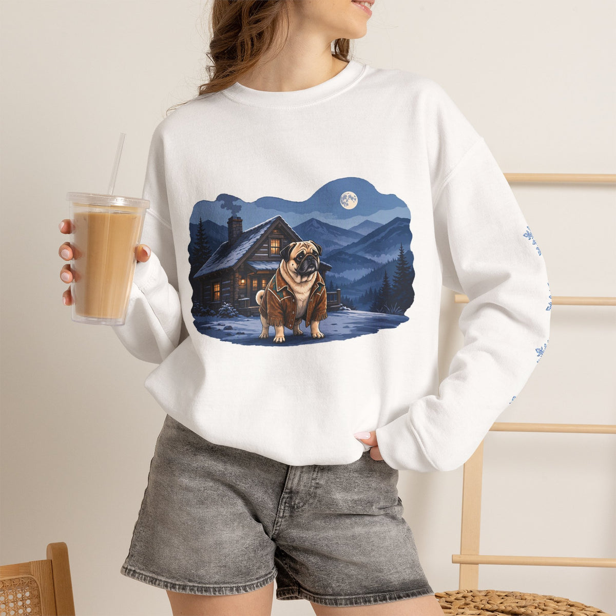 Pug Smoky Mountain Christmas Sweatshirt