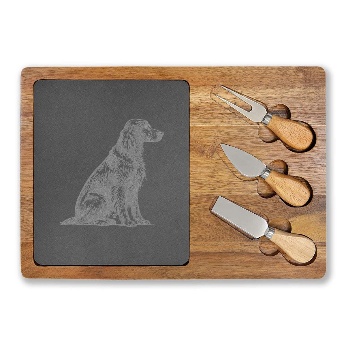 Irish Setter Engraved Charcuterie Board, Dog Lover Cheese Board & Serving Platter