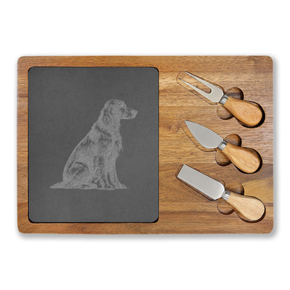 Irish Setter Engraved Charcuterie Board, Dog Lover Cheese Board & Serving Platter