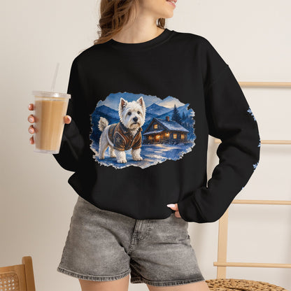 West Highland Terrier Smoky Mountain Christmas Sweatshirt
