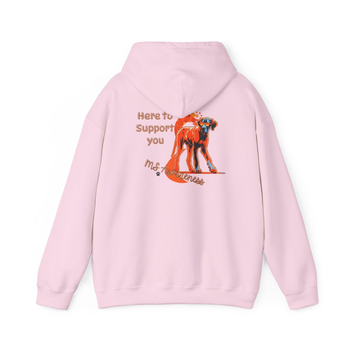 Great Dane "Here to Support You" MS Awareness Hoodie