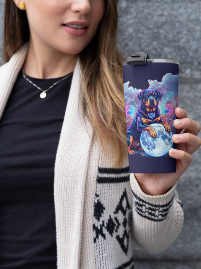 Celestial Cancer Rottweiler Coffee Tumbler