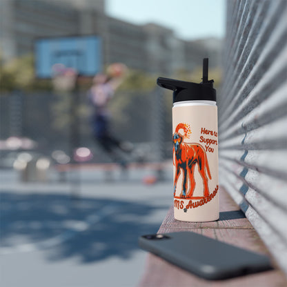 Great Dane "Here to Support You" MS Awareness Stainless Steel Water Bottle