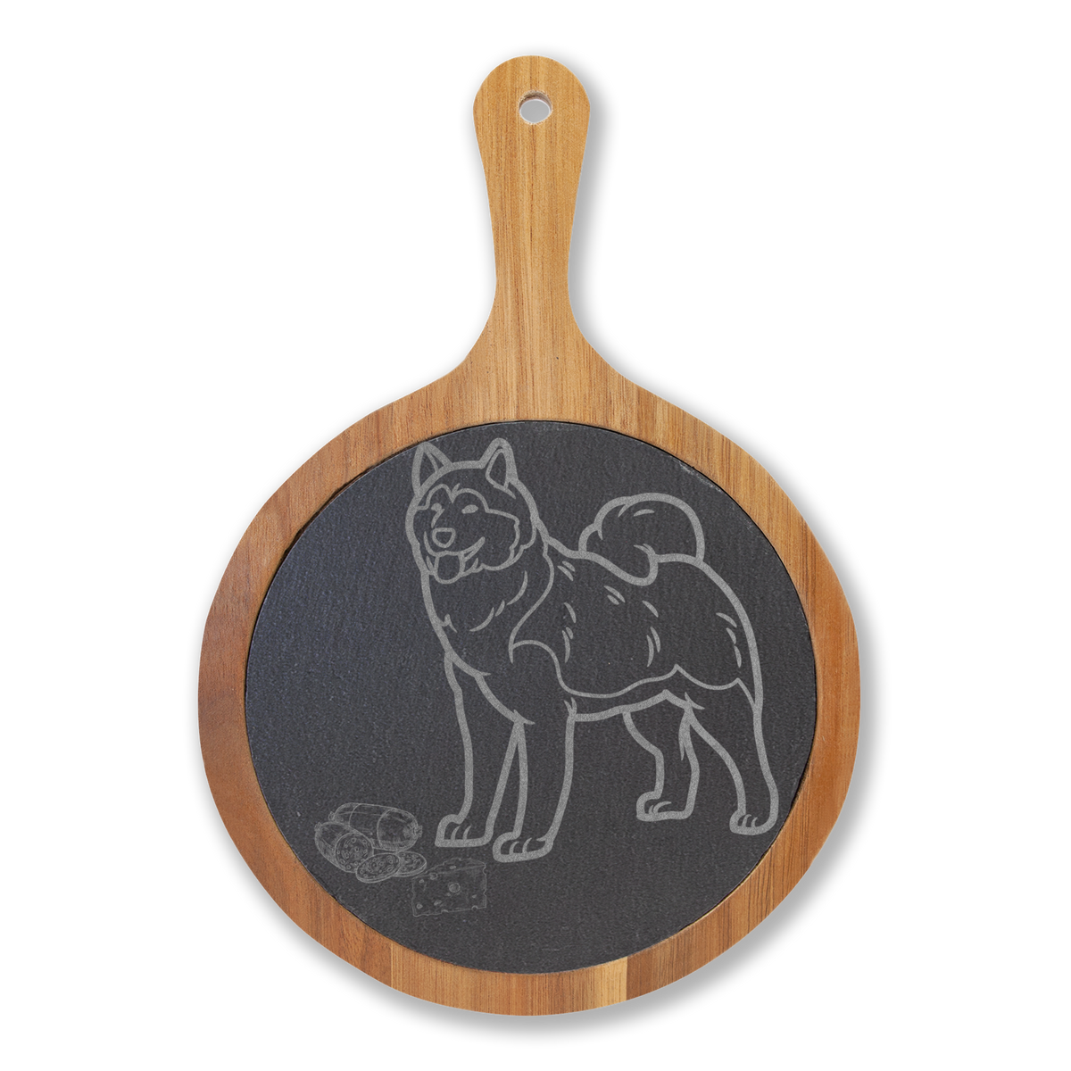 Shiba Inu Engraved Charcuterie Board, Dog Lover Cheese Board & Serving Platter