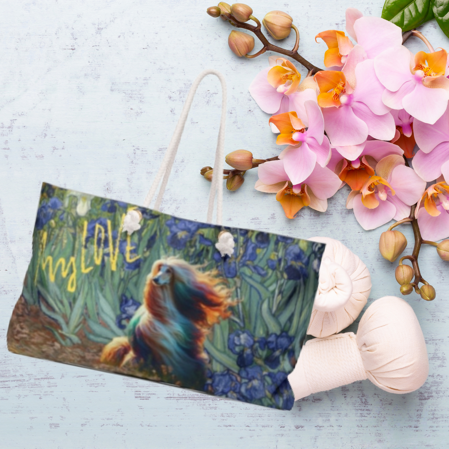 Impressionist Afghan Hound Weekender Bag