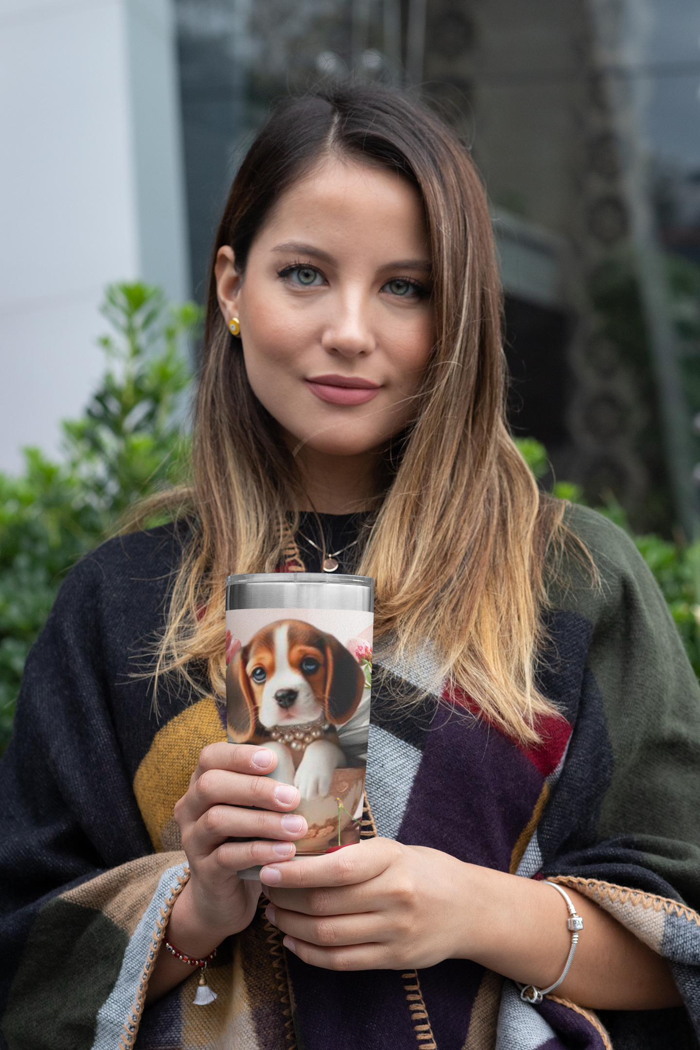 Too Cute Teacup Beagle Puppy Coffee Tumbler 20oz