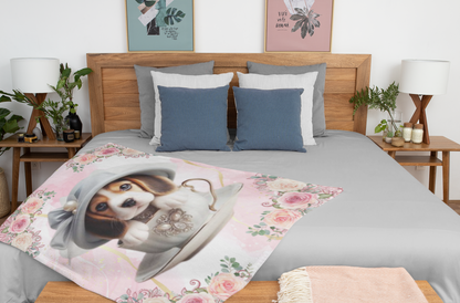 Teacup Beagle Sherpa Fleece Blanket
