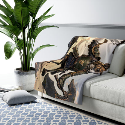 Taurus Boxer Warrior Sherpa Blanket