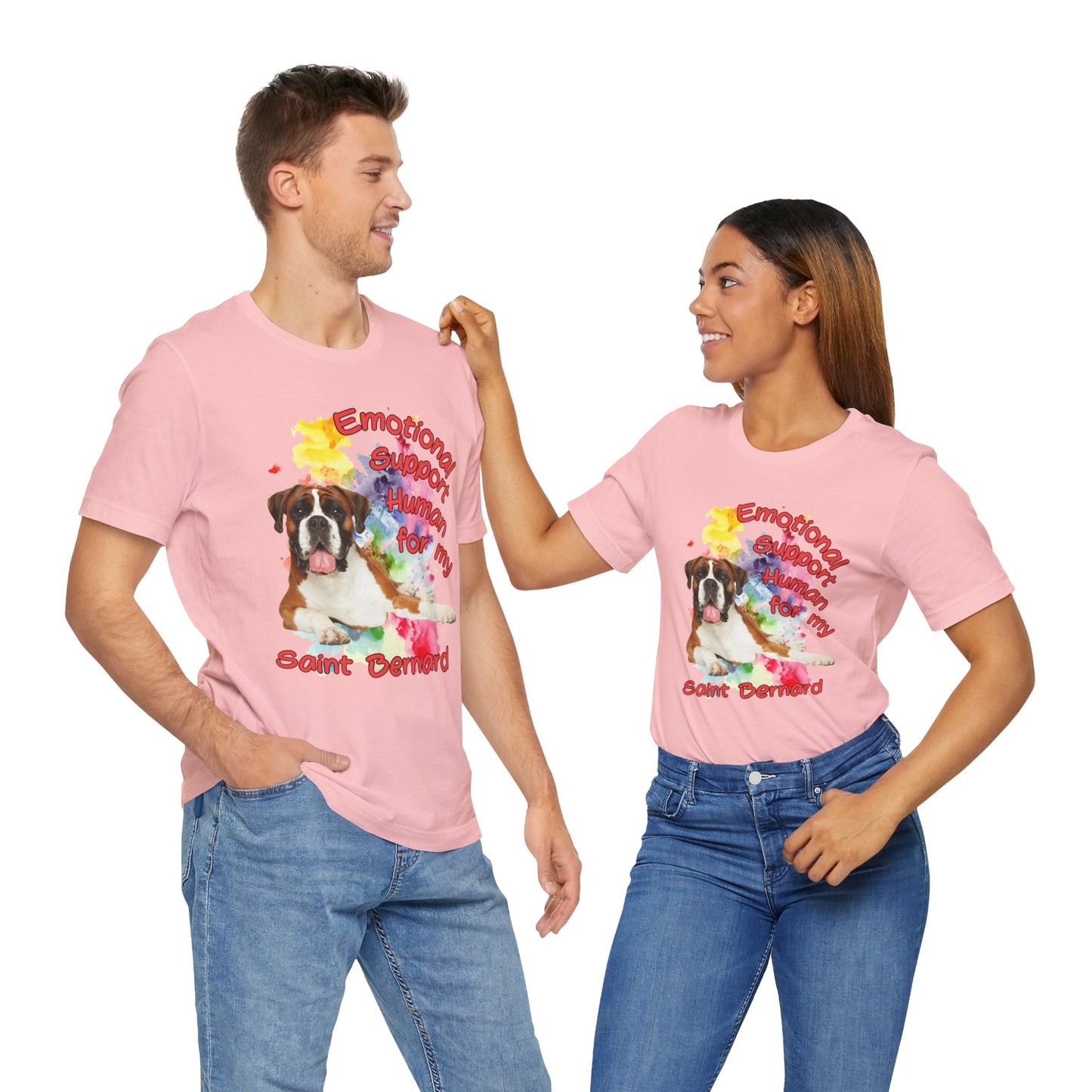 Emotional Support Human Saint Bernard Tee