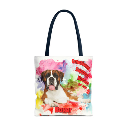 Emotional Support Human for my Boxer tote bag