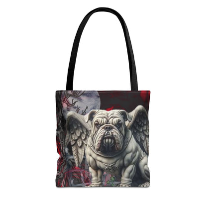 American Bulldog Angelic Gargoyle Protector Tote Bag