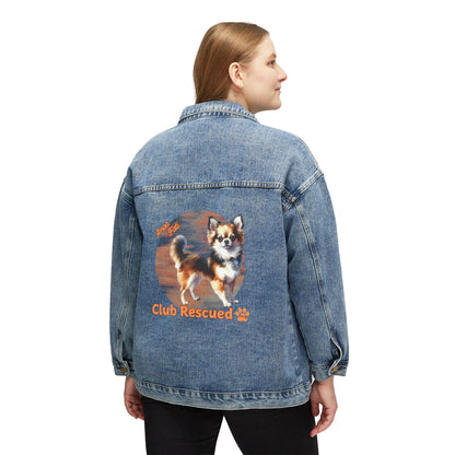 Chihuahua Women's Denim Jacket Club Rescued Amor Fati