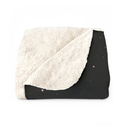 Golden Retriever Leo Zodiac Sherpa Blanket - Celestial Astrology Fleece Throw