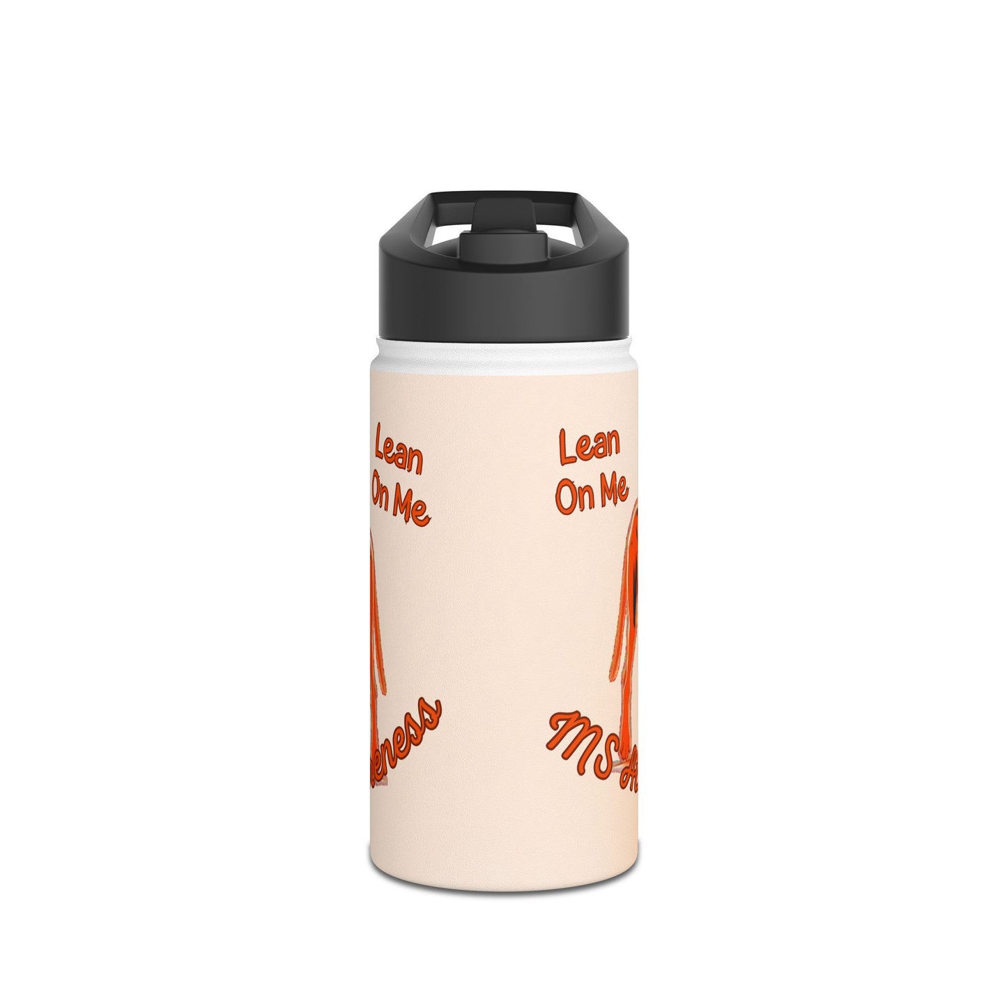 Great Dane "Lean on Me" MS Awareness Stainless Steel Water Bottle