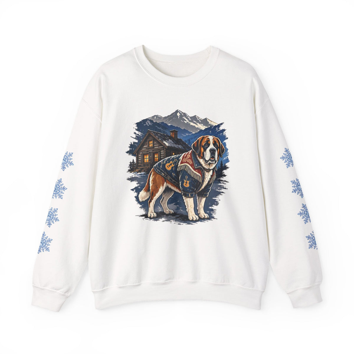 Saint Bernard Smoky Mountain Christmas Sweatshirt