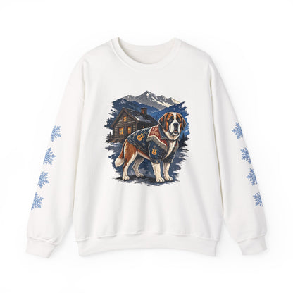Saint Bernard Smoky Mountain Christmas Sweatshirt
