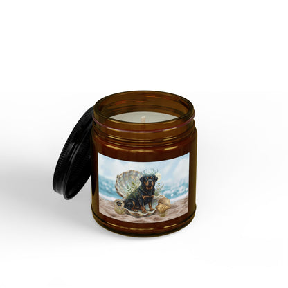 Cancer Zodiac Rottweiler Elements Text-Free Luxury Scented Soy Candle