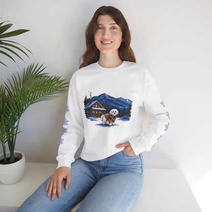 Maltese Smoky Mountain Christmas Sweatshirt
