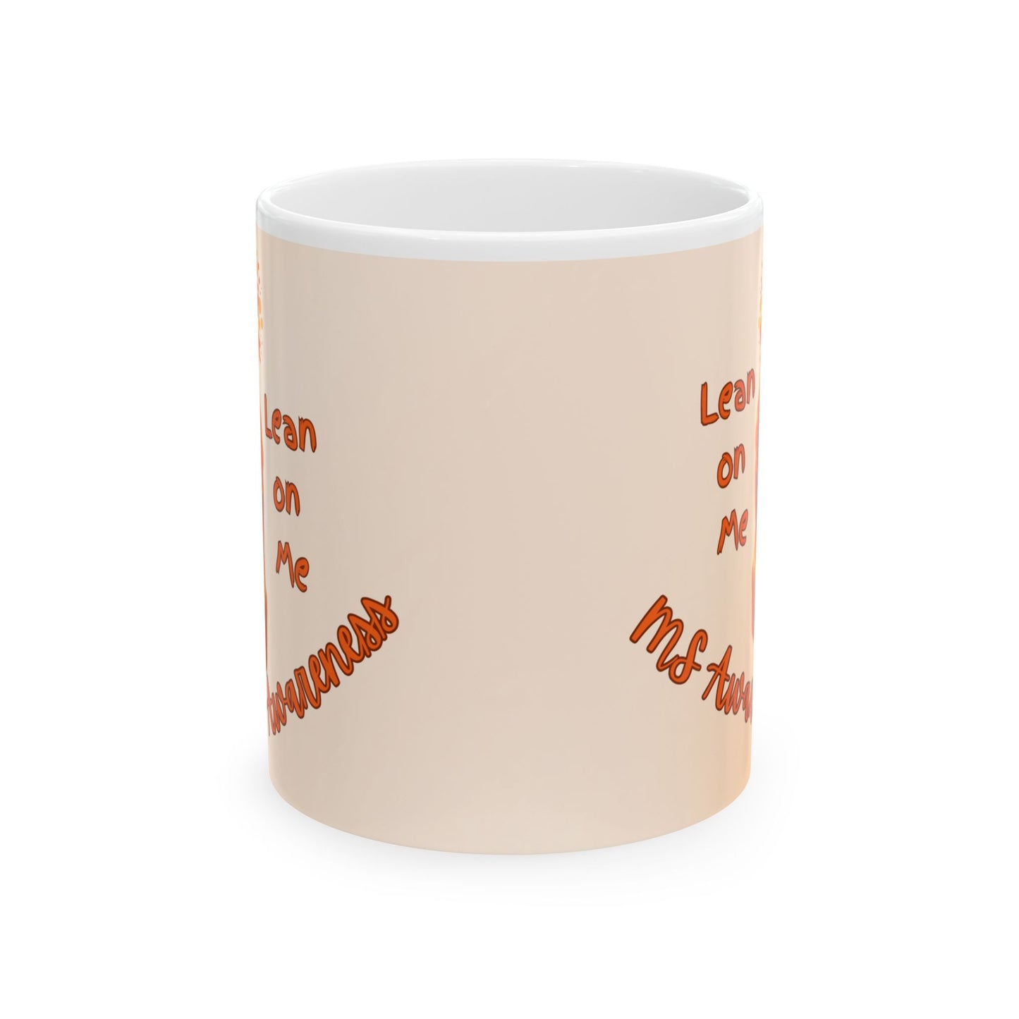 Golden Retriever MS Awareness Coffee Mug – "Lean on Me" Ceramic Mug