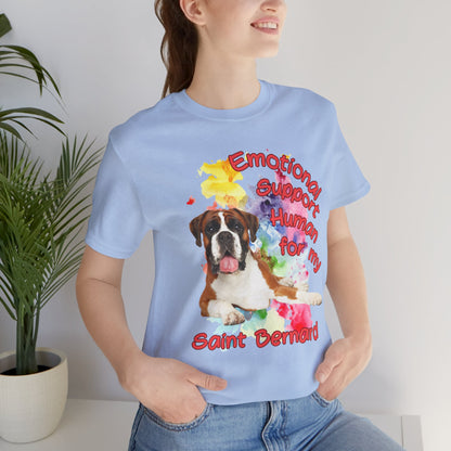 Emotional Support Human Saint Bernard Tee