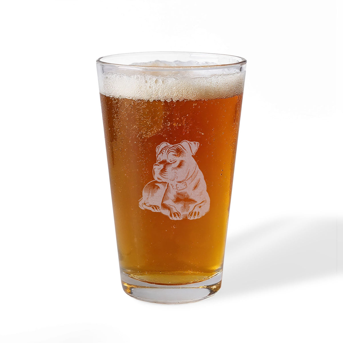 Pitbull Engraved Pint Glass