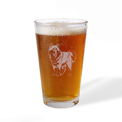 Siberian Husky Engraved Pint Glass