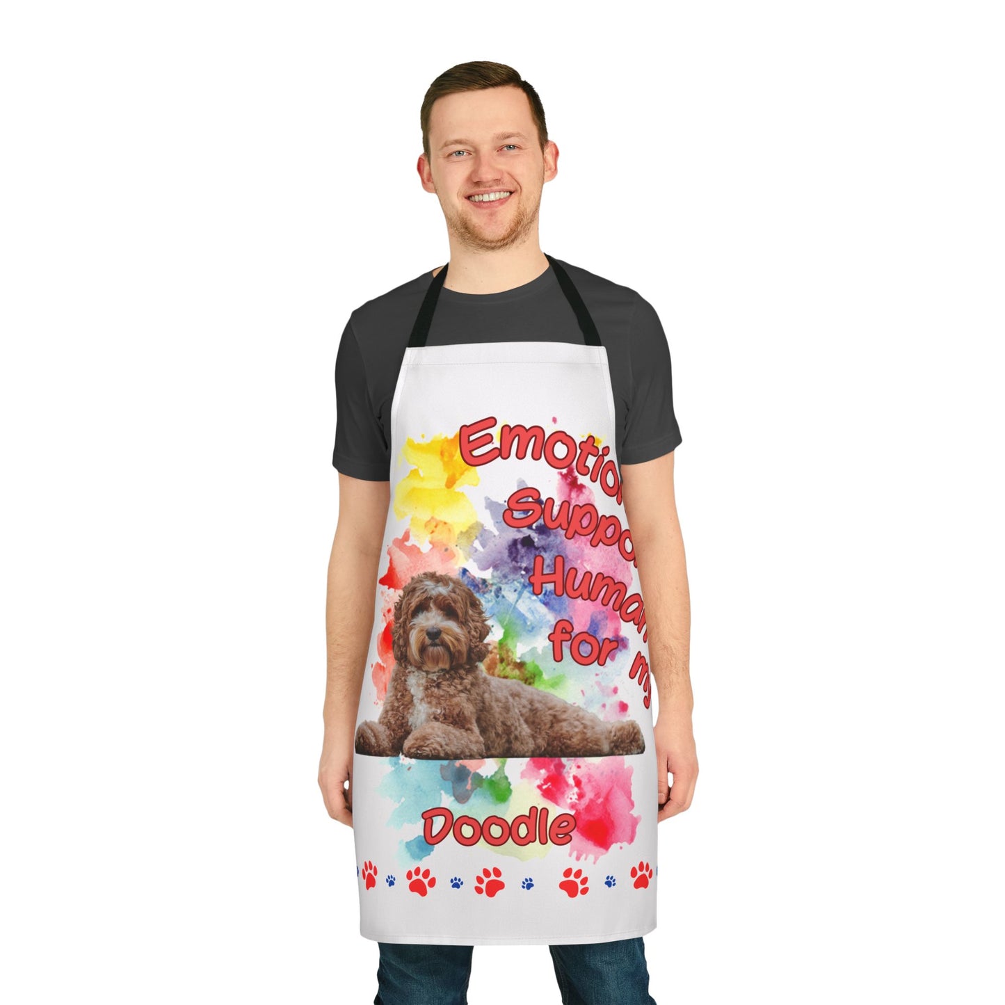Emotional Support Human for my Doodle Dog Apron